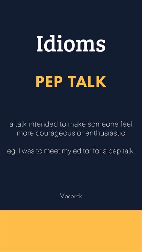 pep talk meaning in telugu